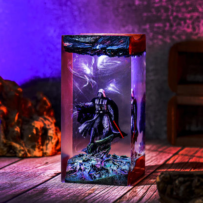 Voidwood Galaxy Resin Lamp